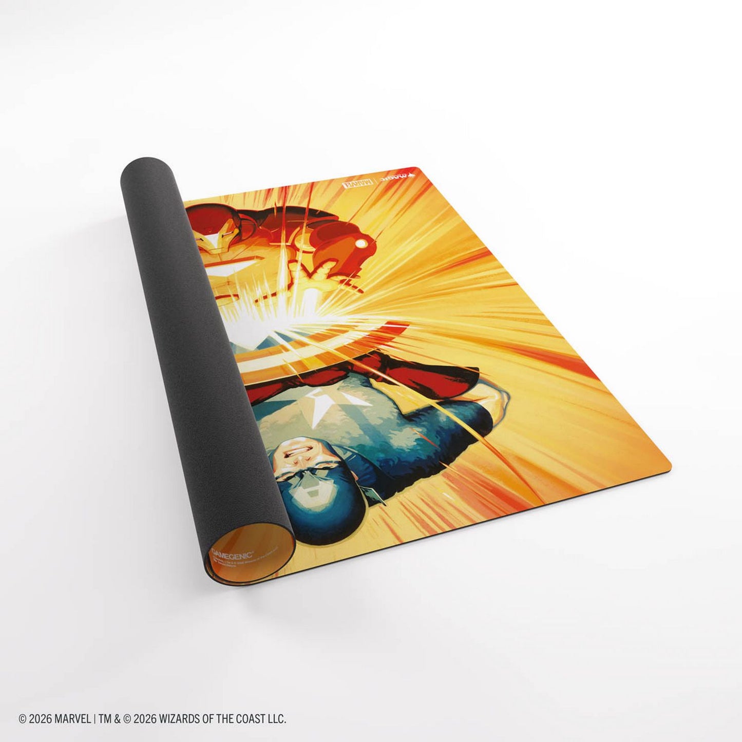 Gamegenic: Magic the Gathering | Marvel Super Heroes Prime 2-Player Playmat (Iron Man/Captain America)