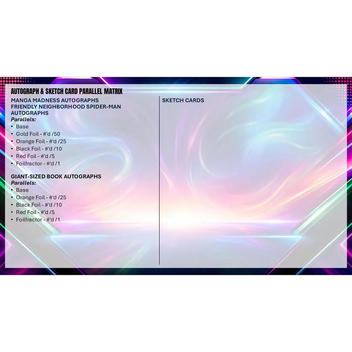 2026 Topps Marvel Neon Mega Box