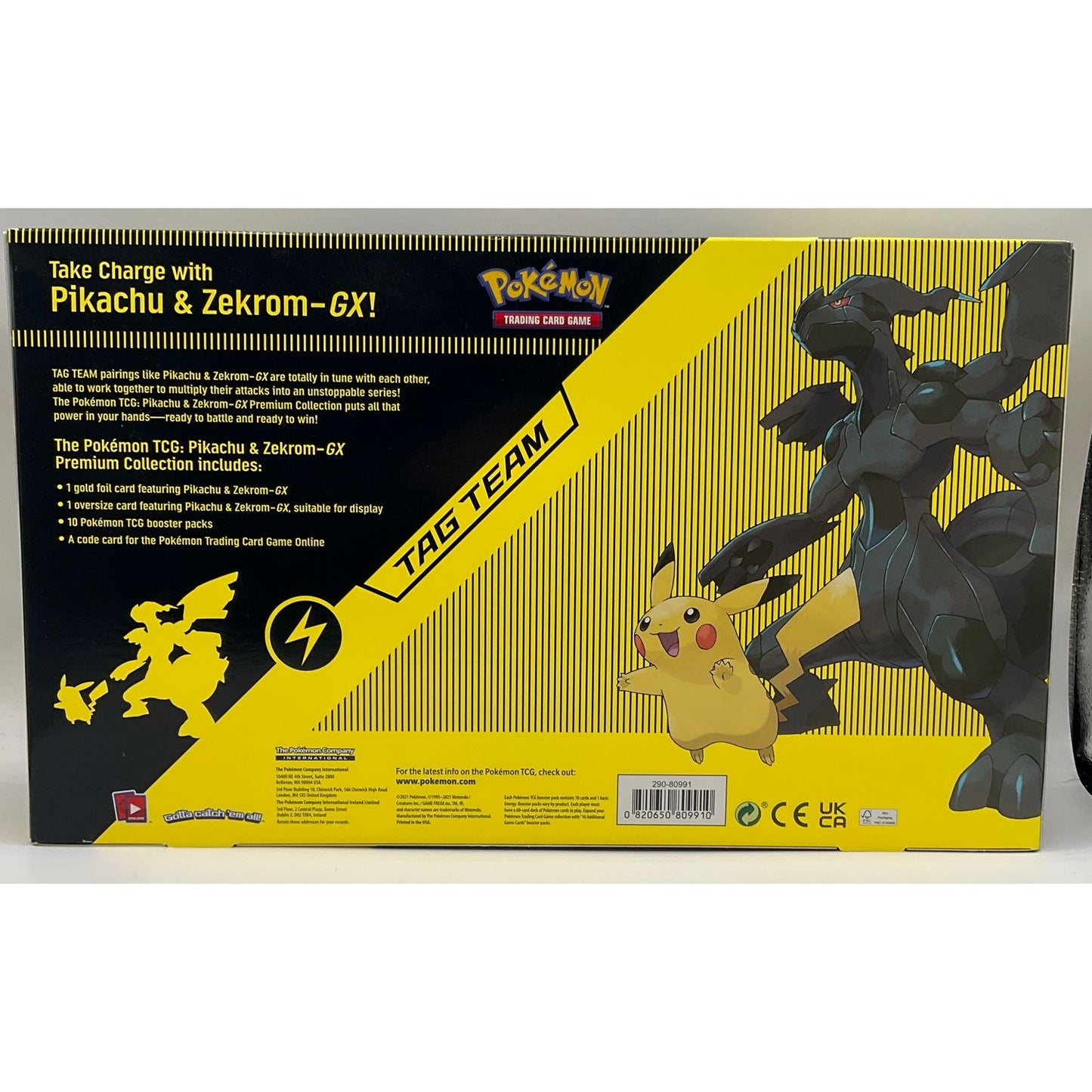 Pokemon: Pikachu & Zekrom GX Premium Collection #2 *See Pictures for Condition*