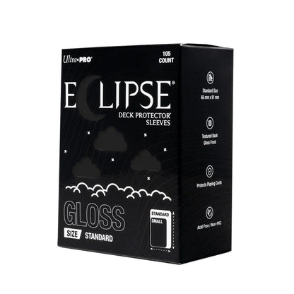 Ultra Pro: Eclipse Standard-Size Gloss Sleeves 105ct (Jet Black)