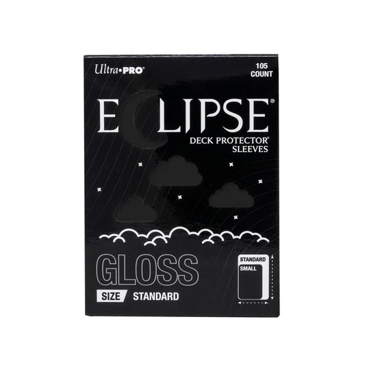 Ultra Pro: Eclipse Standard-Size Gloss Sleeves 105ct (Jet Black)