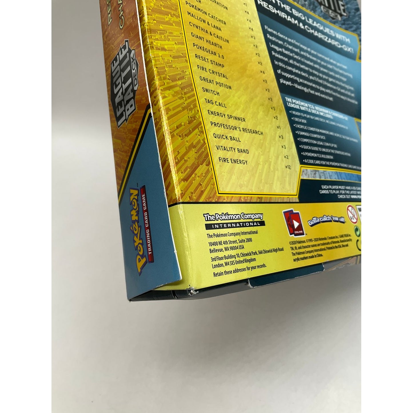 Pokemon: Reshiram & Charizard GX League Battle Deck #2 *See Pictures for Details*