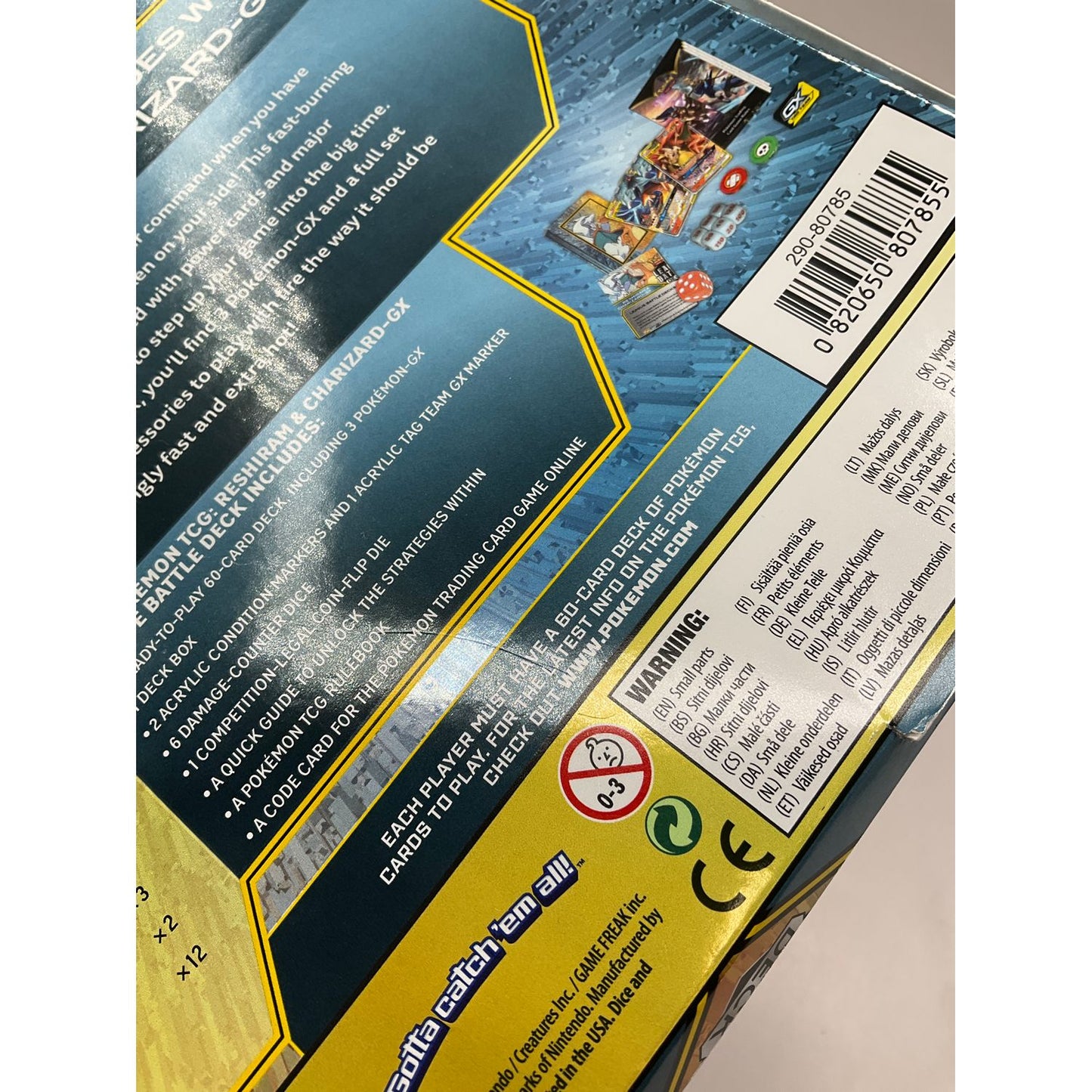 Pokemon: Reshiram & Charizard GX League Battle Deck #2 *See Pictures for Details*