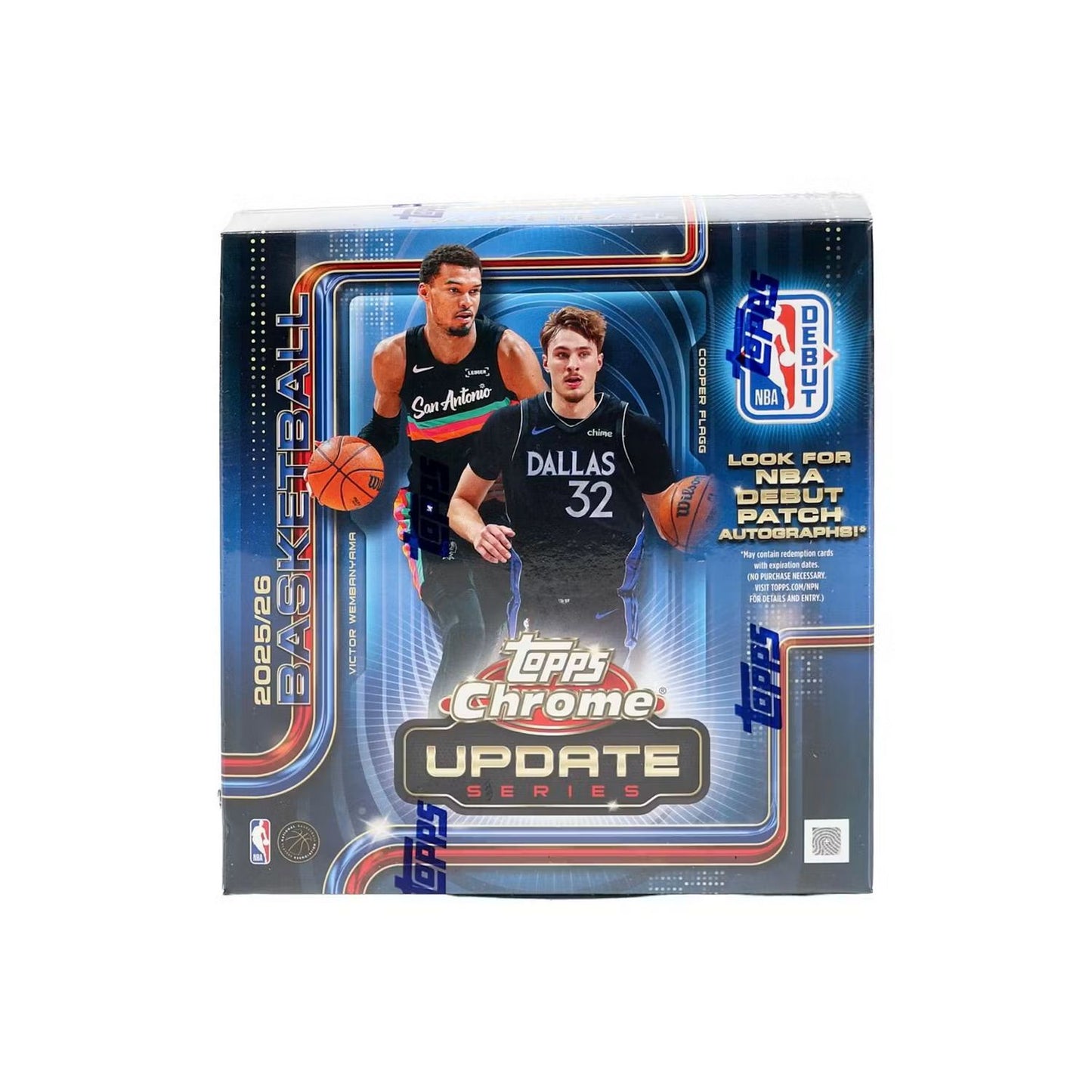 2025-26 Topps Chrome Update Series Basketball Mega Box