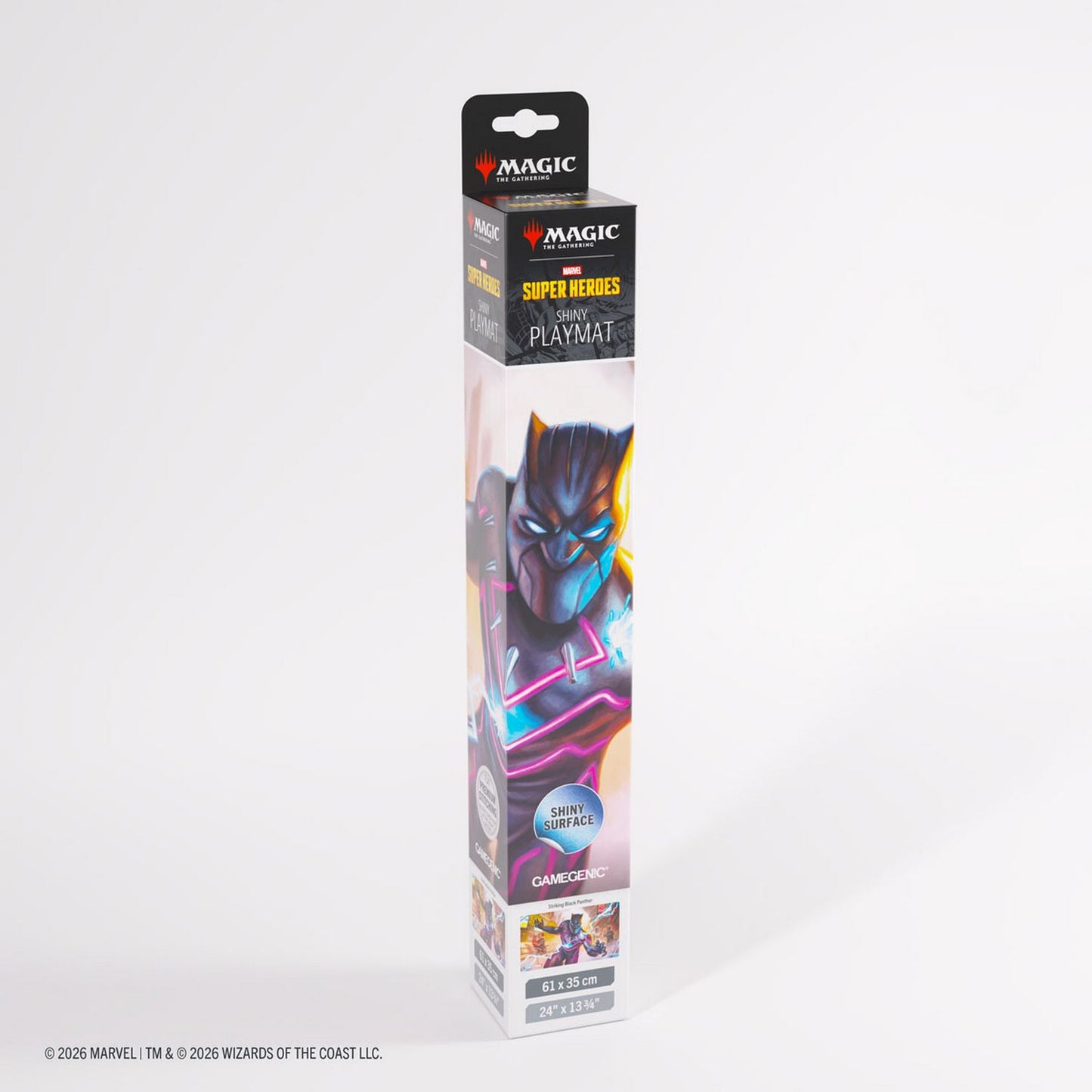 Gamegenic: Magic the Gathering | Marvel Super Heroes Shiny Playmat (Striking Black Panther)