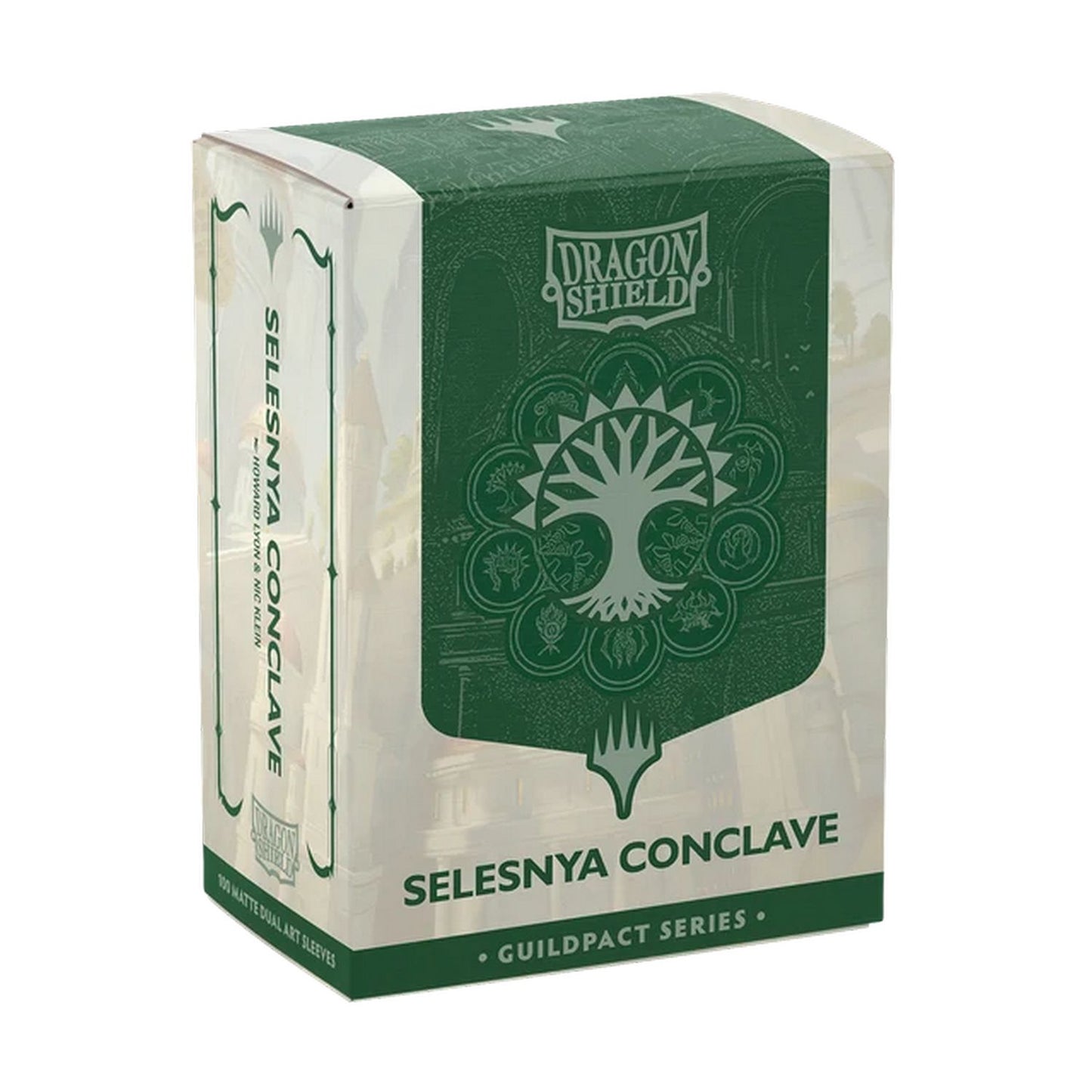 Dragon Shield: Guildpact Series - Matte Dual Art Standard Sleeves 100ct (Selesnya Conclave)