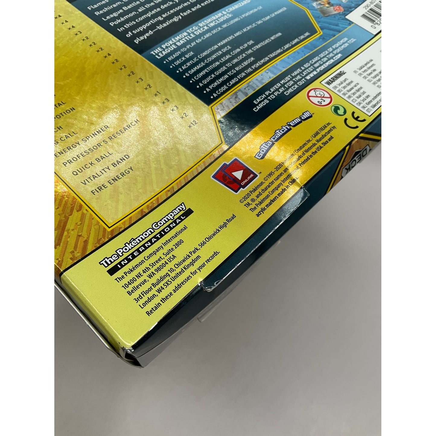 Pokemon: Reshiram & Charizard GX League Battle Deck #3 *See Pictures for Details*