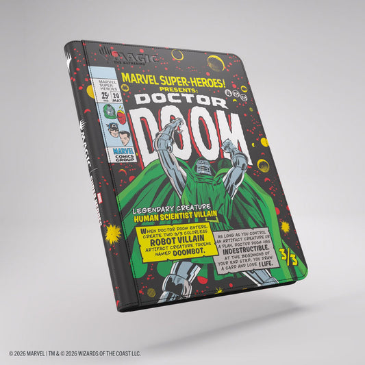Gamegenic: Magic the Gathering | Marvel Super Heroes Zip-Up Album 18-Pocket (Doctor Doom)