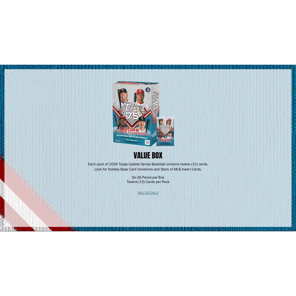 2026 Topps Update Series Baseball Hobby Box