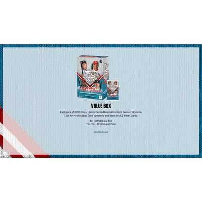2026 Topps Update Series Baseball Jumbo Box