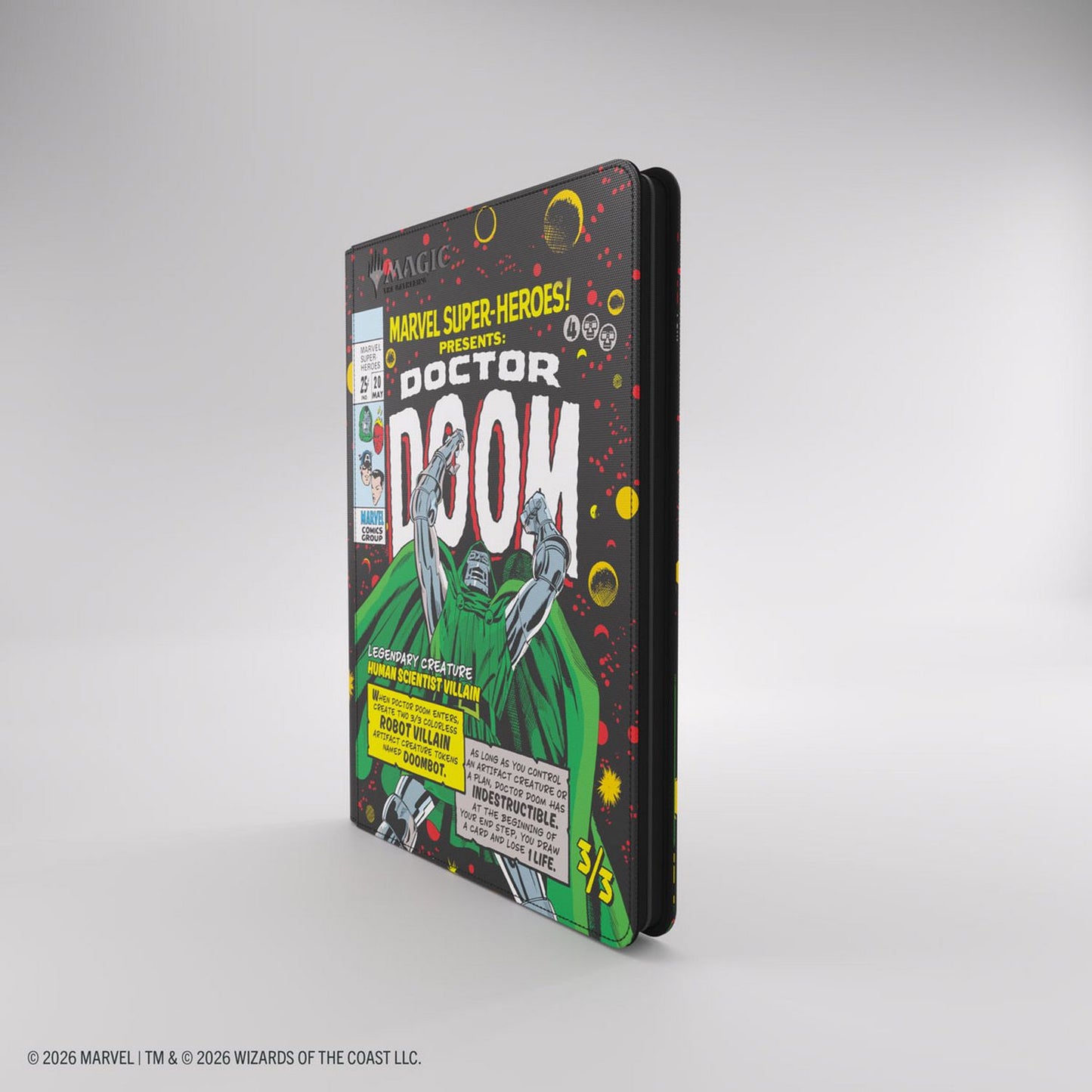 Gamegenic: Magic the Gathering | Marvel Super Heroes Zip-Up Album 18-Pocket (Doctor Doom)