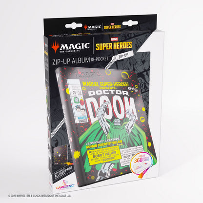 Gamegenic: Magic the Gathering | Marvel Super Heroes Zip-Up Album 18-Pocket (Doctor Doom)