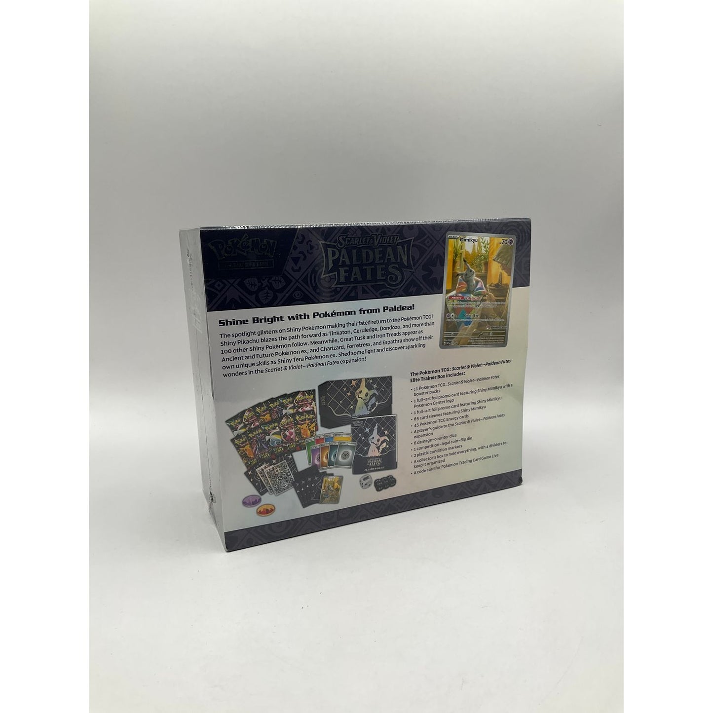 Pokemon: Scarlet & Violet Paldean Fates Pokemon Center Elite Trainer Box #1 *See Pictures for Condition*