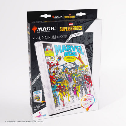 Gamegenic: Magic the Gathering | Marvel Super Heroes Zip-Up Album 18-Pocket (Marvel Age)