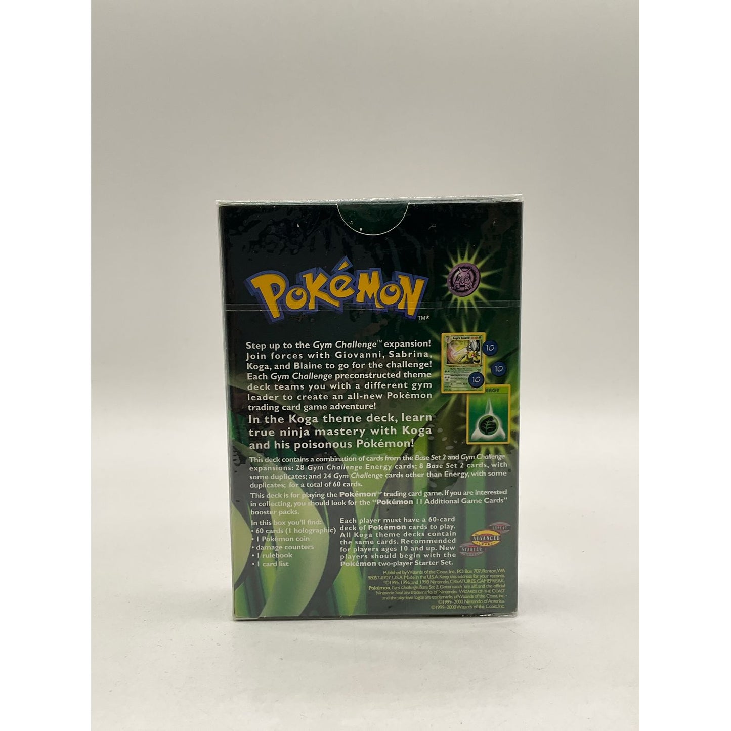 Pokemon: Gym Challenge Koga Theme Deck #1 *See Pictures for Details*