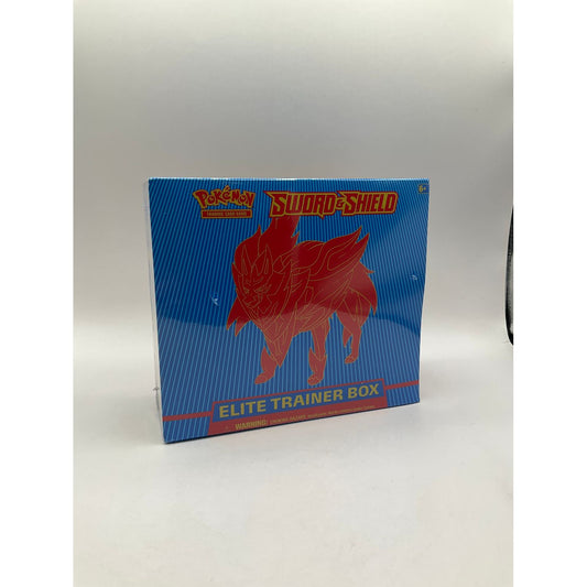 Pokemon: Sword & Shield Base Set Elite Trainer Box [Zamazenta] #1 *See Pictures for Condition*