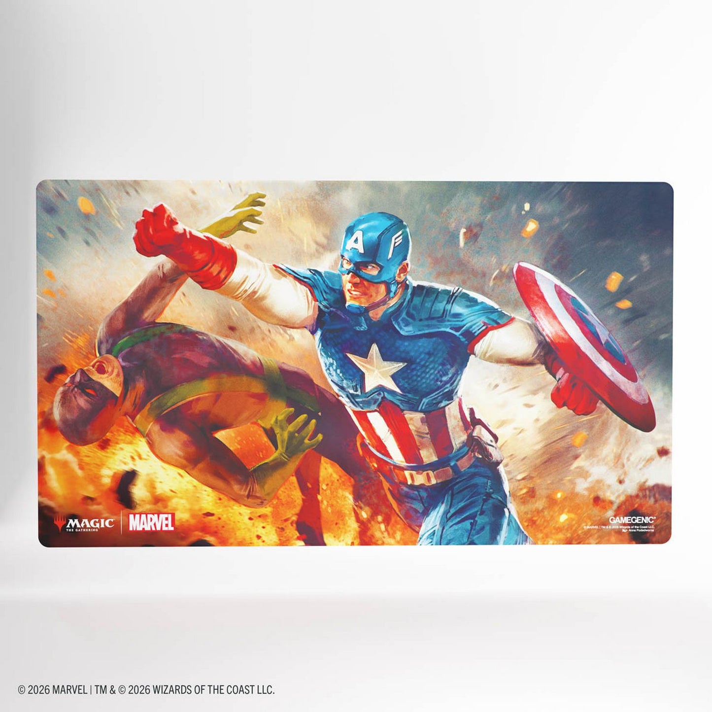 Gamegenic: Magic the Gathering | Marvel Super Heroes Prime Playmat (Captain America, Super-Soldier)