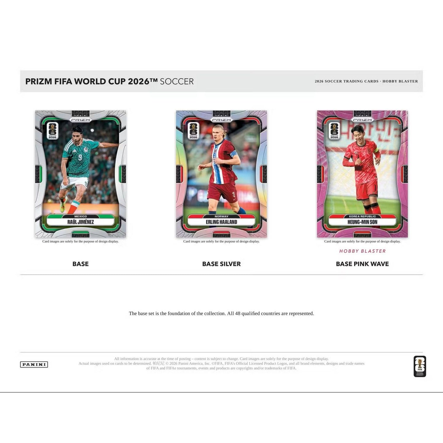 2026 Panini Prizm FIFA World Cup Soccer Hobby Blaster Box