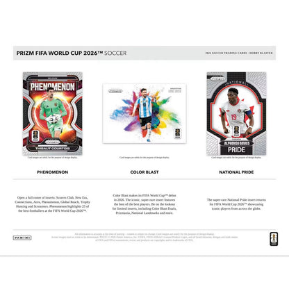 2026 Panini Prizm FIFA World Cup Soccer Hobby Blaster Box
