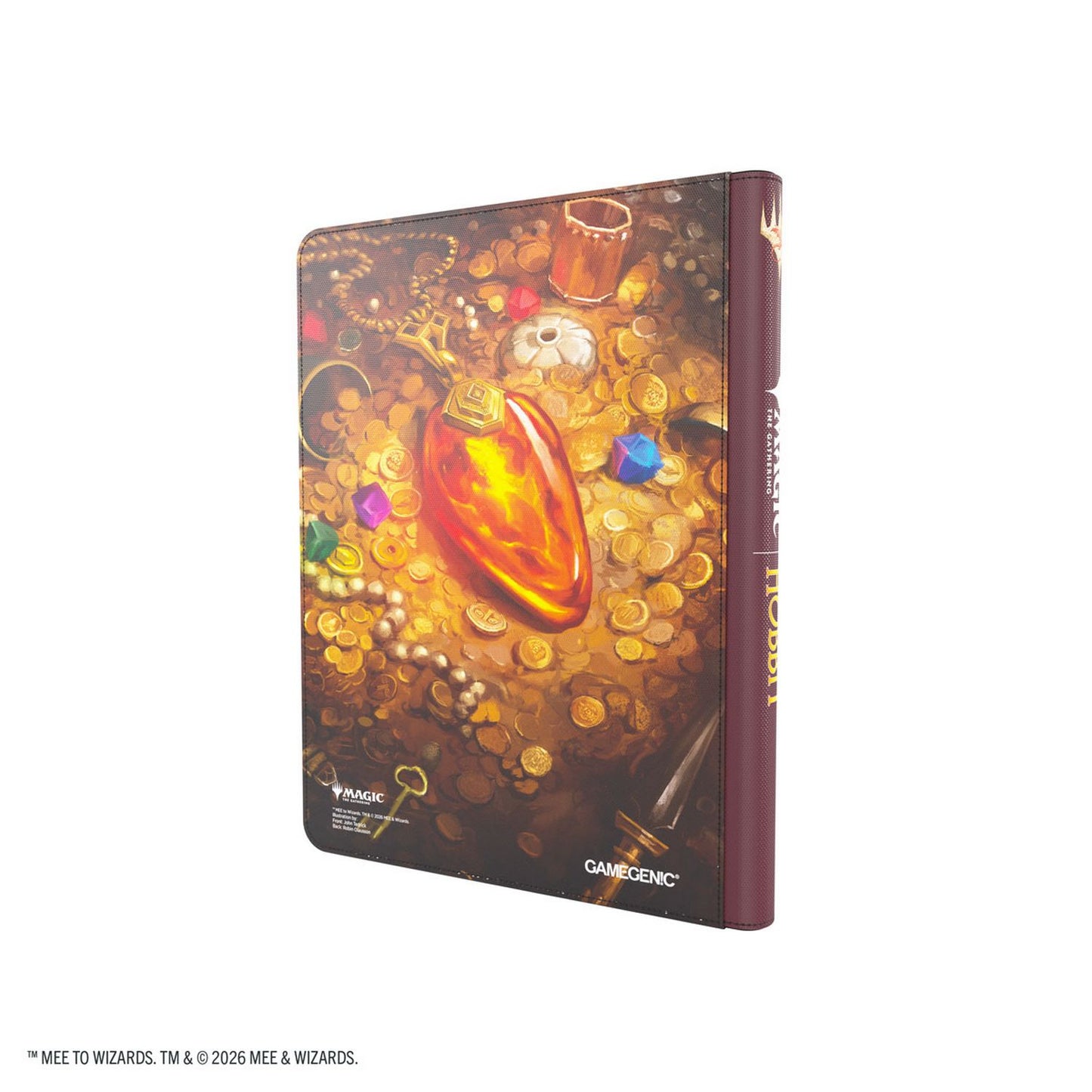 Gamegenic: Magic: The Gathering | The Hobbit Zip-Up Album 18-Pocket (Smaug's Mox Amber) *Releases 08-14-2026*