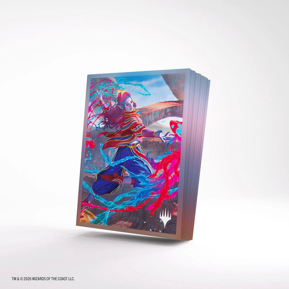 root card sleeves Gamegenic: Magic the Gathering Secrets of Strixhaven Premium Art (Rootha, Mastering the Moment) Expansion Set:Hidden Fates - Single Pack Premium set Buy with confidence Black Chaos the Dark