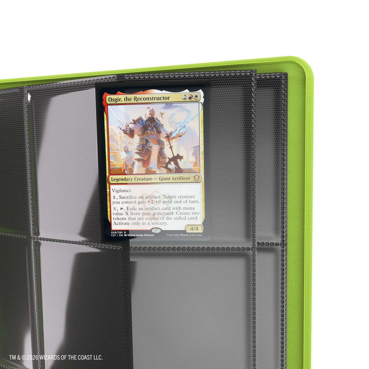 Gamegenic: Magic the Gathering Secrets of Strixhaven Zip-Up Album (Black/Green)