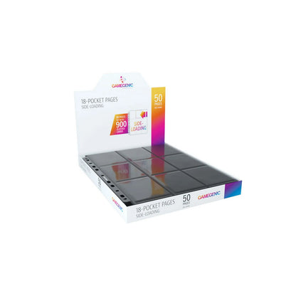 Gamegenic: Sideloading 18-Pocket Pages 50ct - Black