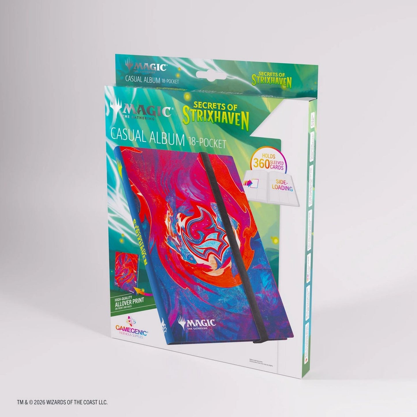 Gamegenic: Magic the Gathering Secrets of Strixhaven Casual Album 18-Pocket (Prismari)