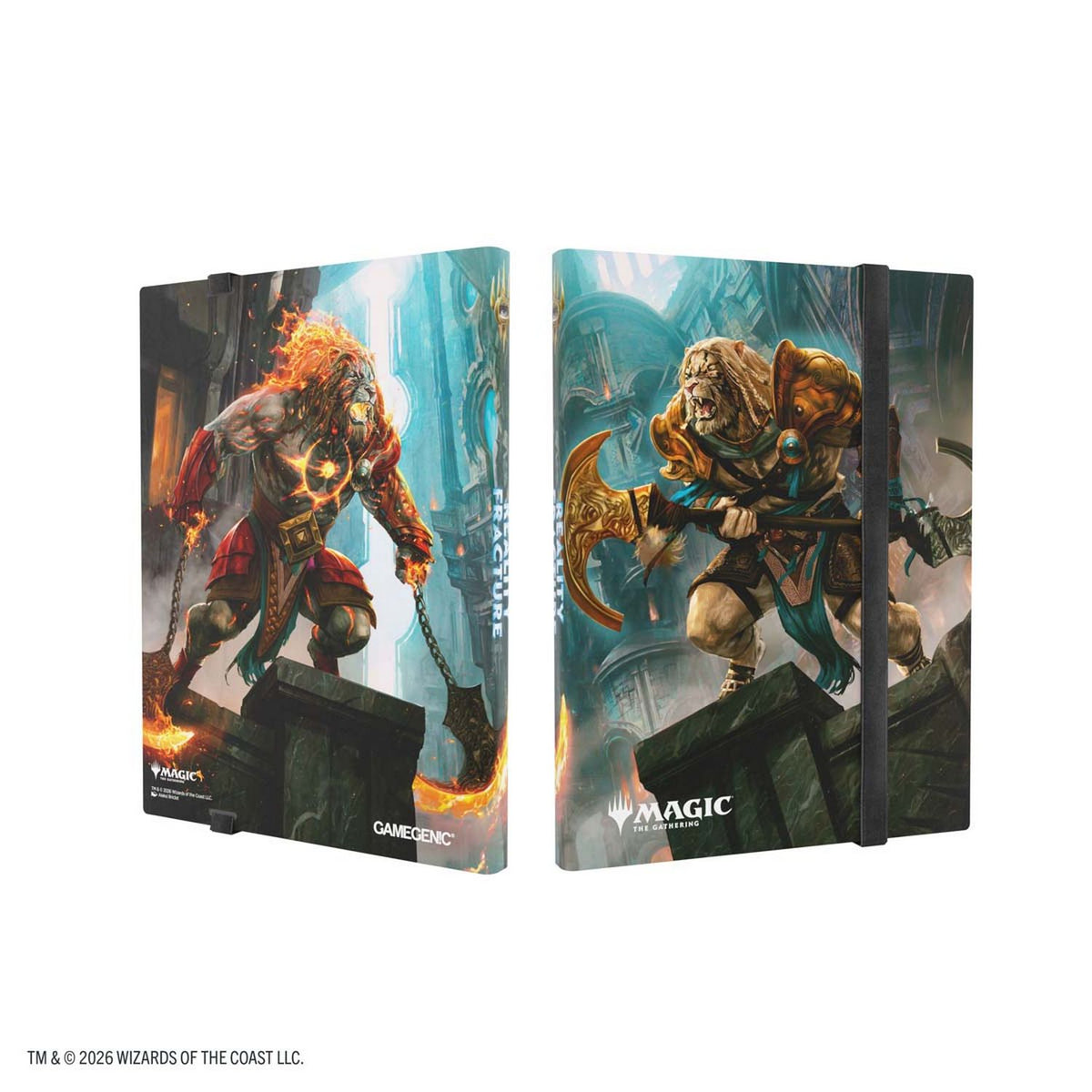 Gamegenic: Magic the Gathering Reality Fracture Casual Album 18-Pocket (Ajani Unrelenting / Ajani Resolute)