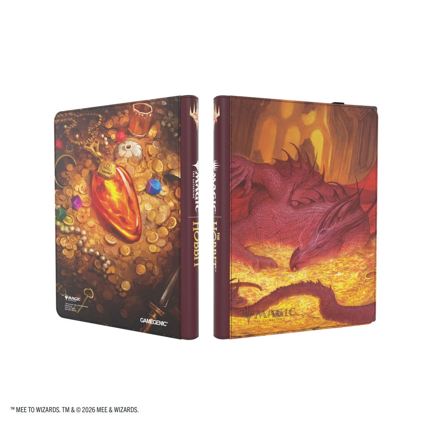 Gamegenic: Magic: The Gathering | The Hobbit Zip-Up Album 18-Pocket (Smaug's Mox Amber) *Releases 08-14-2026*