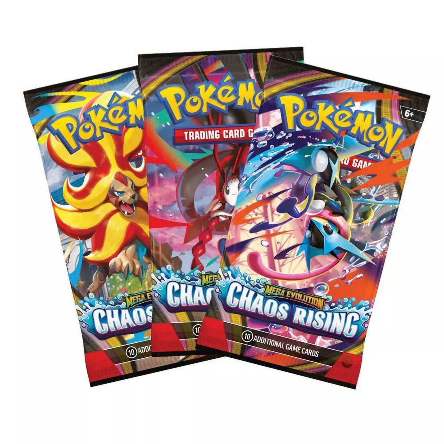 Pokemon: Mega Evolution Chaos Rising 3-Pack Blister (ME04) *Releases 05-22-2026*