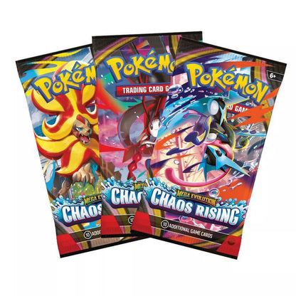 Pokemon: Mega Evolution Chaos Rising 3-Pack Blister (ME04) *Releases 05-22-2026*