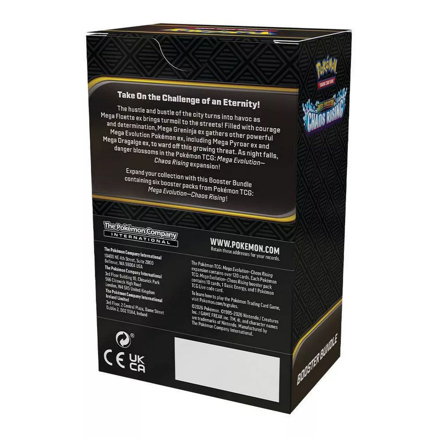 Pokmon: Mega Evolution Chaos Rising Booster Bundle (ME04) Pokmon: Mega Evolution Chaos Rising Booster Bundle (ME04)