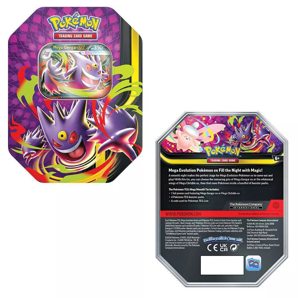 Pokemon: Mega Moonlit Tin [Mega Gengar]