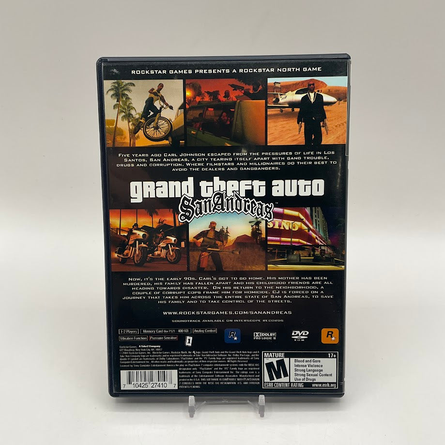 Grand Theft Auto San Andreas Playstation 2 Used #1