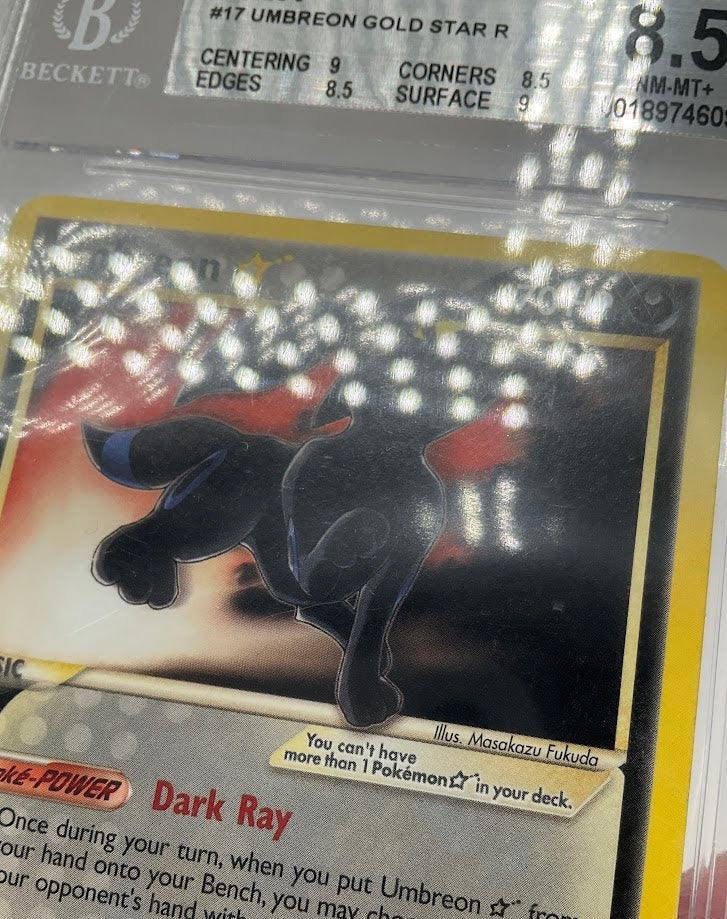 Umbreon Gold Star Pokemon Series 5 Organized Play #17 Beckett 8.5、Collector Store LLC Gaming、kayou
