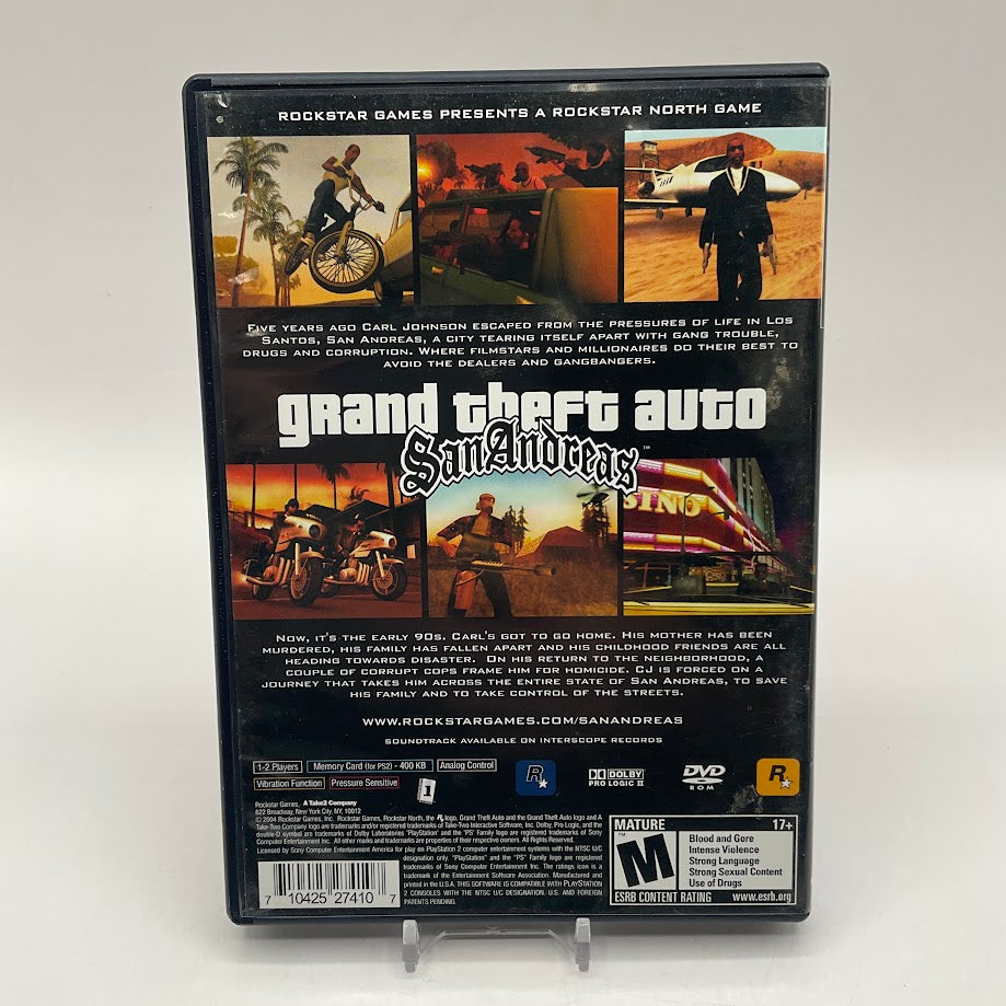 Grand Theft Auto San Andreas Playstation 2 Used #2