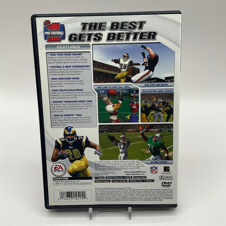 Madden 2003 Playstation 2 Used #1