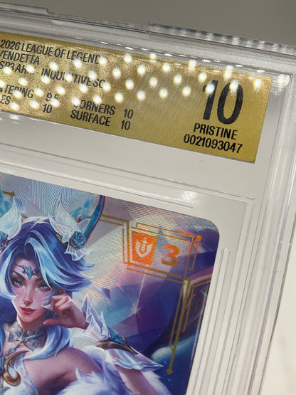 Ahri Inquisitive Riftbound Vendetta #SP3 Beckett 10 Pristine