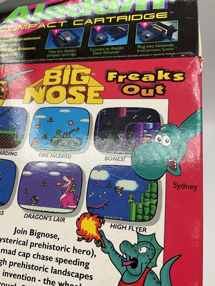 Big Nose Freaks Out [Aladdin] NES Sealed