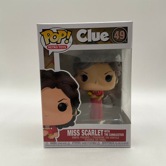 Miss Scarlet with the Candlestick Funko Pop! Clue #49