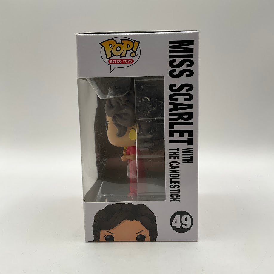 Miss Scarlet with the Candlestick Funko Pop! Clue #49