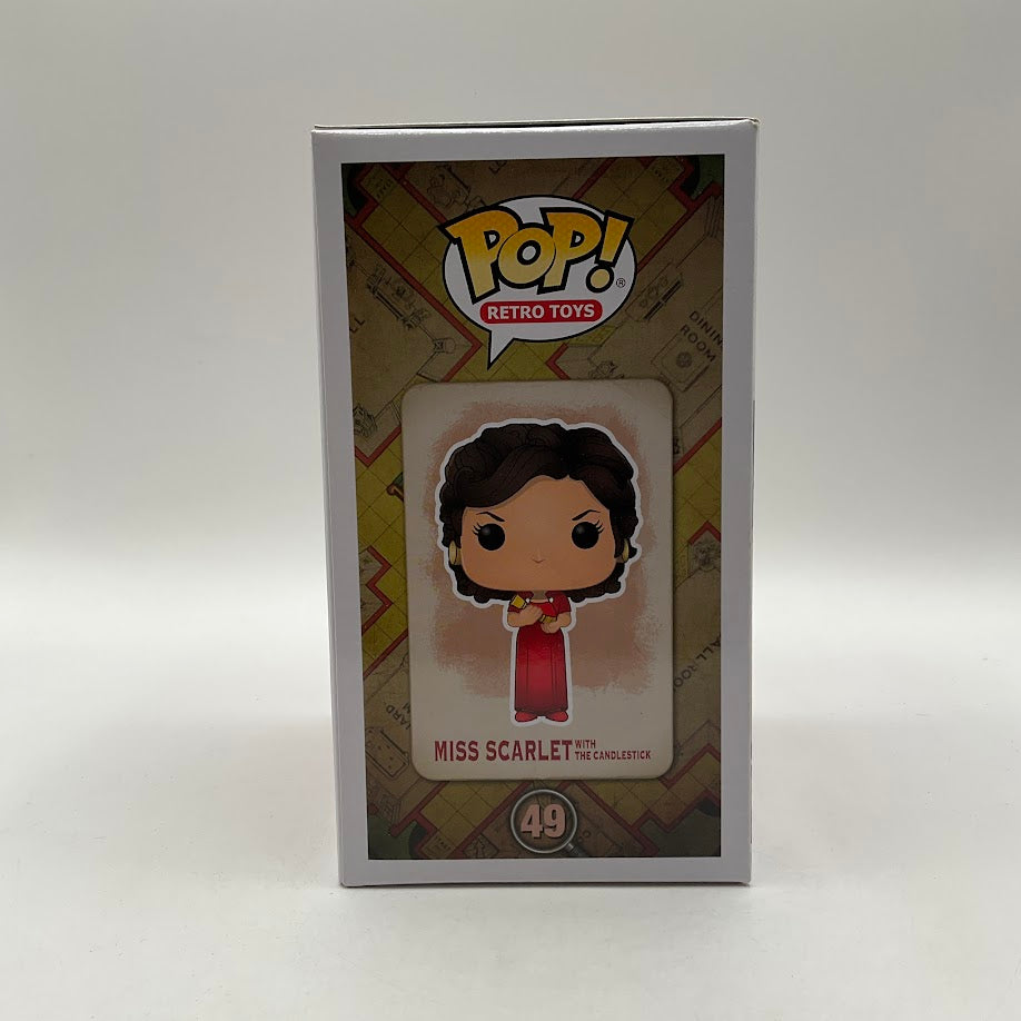 Miss Scarlet with the Candlestick Funko Pop! Clue #49