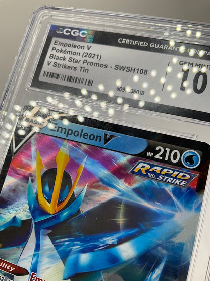 Empoleon V Pokemon V Strikers Tin Promo #SWSH108 CGC 10