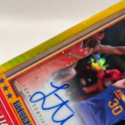 Liam McNeeley 2024 Topps Chrome McDonald's All American Gold Auto 08/50 #30