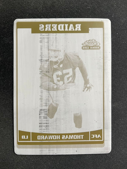 Thomas Howard 2006 Topps Chrome Black Printing Plate RC 1/1 #190