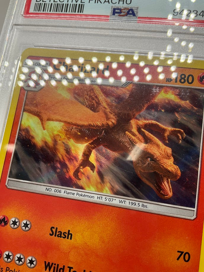 Charizard Pokemon Detective Pikachu Holo #5 PSA 8