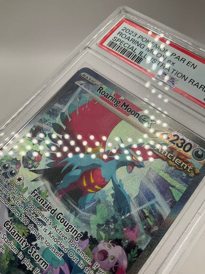 Roaring Moon ex Pokemon Paradox Rift Special Illustration Rare #251 PSA 10