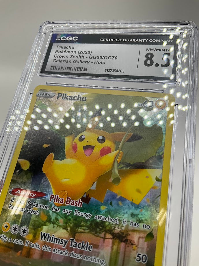 Pikachu Pokemon Crown Zenith Galarian Gallery Holo #GG30 CGC 8.5