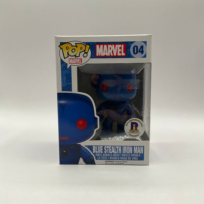 Blue Stealth Iron Man Funko Pop! Marvel #04 Rico Miccon Comic Con
